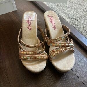 Jellypop Multi-Color Strappy Sandals